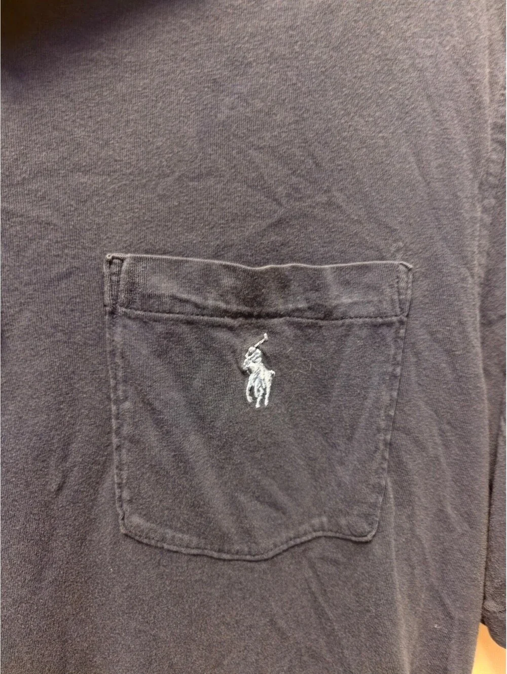 Polo Ralph Lauren Preppy Classic Fit Navy Blue Polo Shirt with Pocket